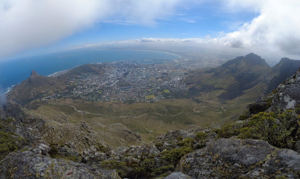 Pohled na Kapské město ze Stolové hory