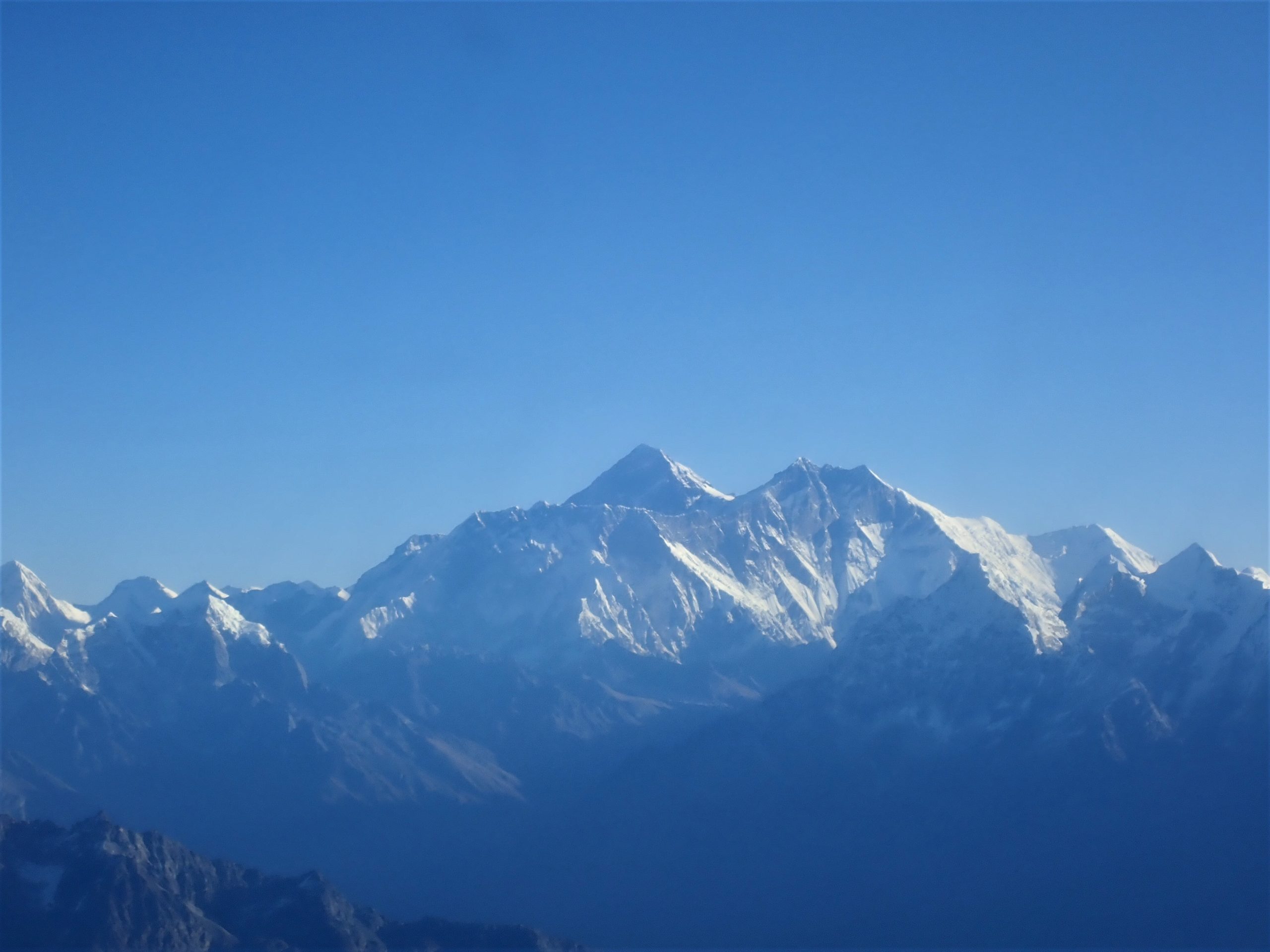 Pohled na Mt. Everest z letadla
